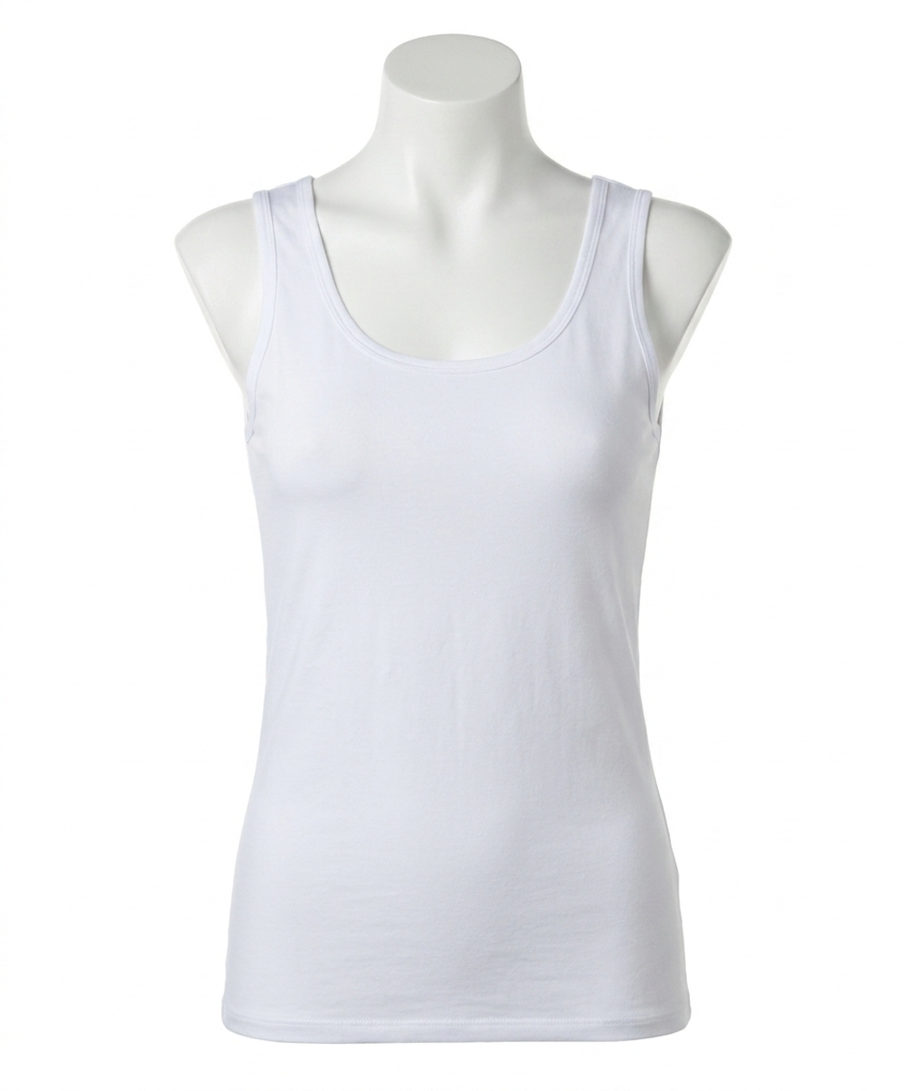 NEW ANGEL APPAREL viscose tank top in white